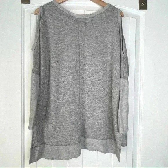 A.gain Womens Plus Size Grey Quarter Sleeve Top Size Small - Picture 2 of 8